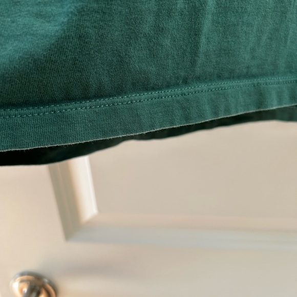 American Eagle green and grey Super Soft Standard Fit raglan short sleeve. Large - Picture 3 of 10